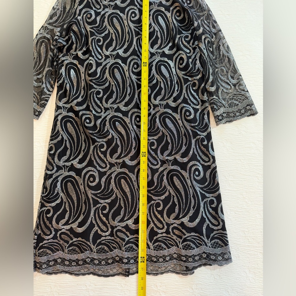 Alex Marie Cocktail Dress black silver size 16 - Picture 10 of 11